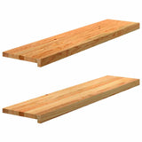 Vidaxl Sills 2 PCS 110x30x2 CM Oak Solid Light Brown