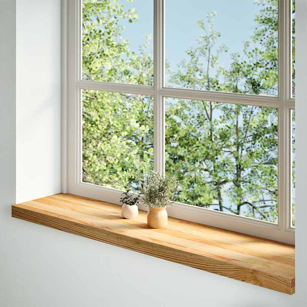 VIDAXL Windows Sills 2 szt. 110x30x2 cm lity dębowe jasnobrązowe