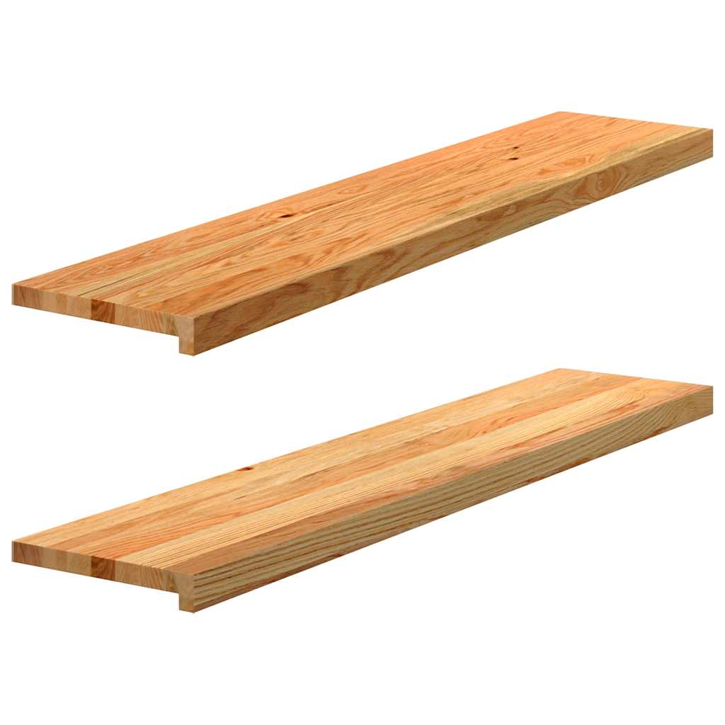 Vidaxl Window Sills 2 PCS 120x30x2 cm Solid eg lysebrun