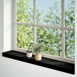 VidaXL window sills 2 st 80x15x2 cm solid oakwout dark brown