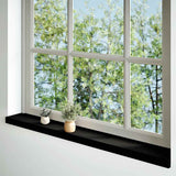 Vidaxl Window Sills 2 PCS 140x15x2 cm Solid eik mørkebrun