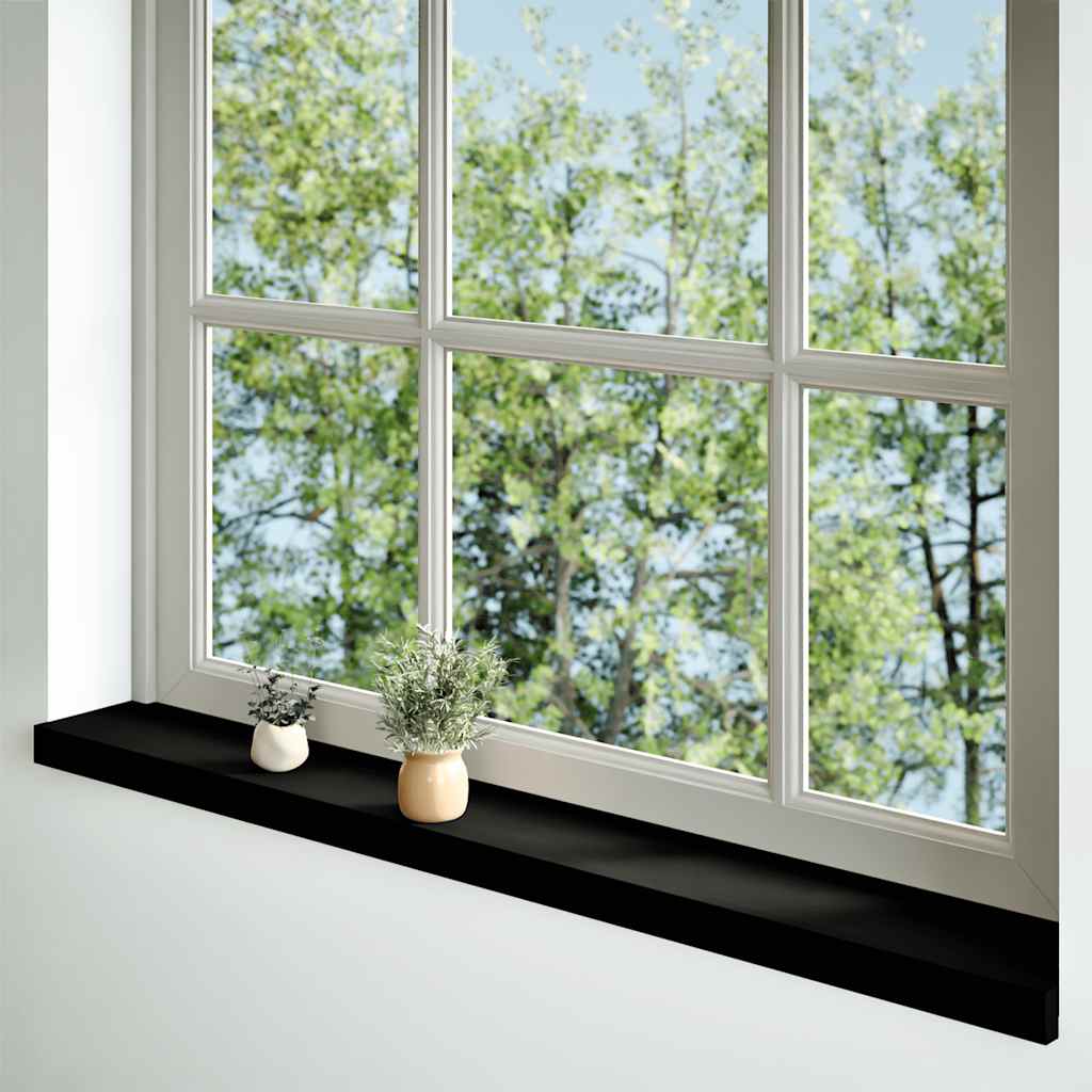 Vidaxl Window Sills 2 PCS 160x15x2 cm Solid eik mørkebrun