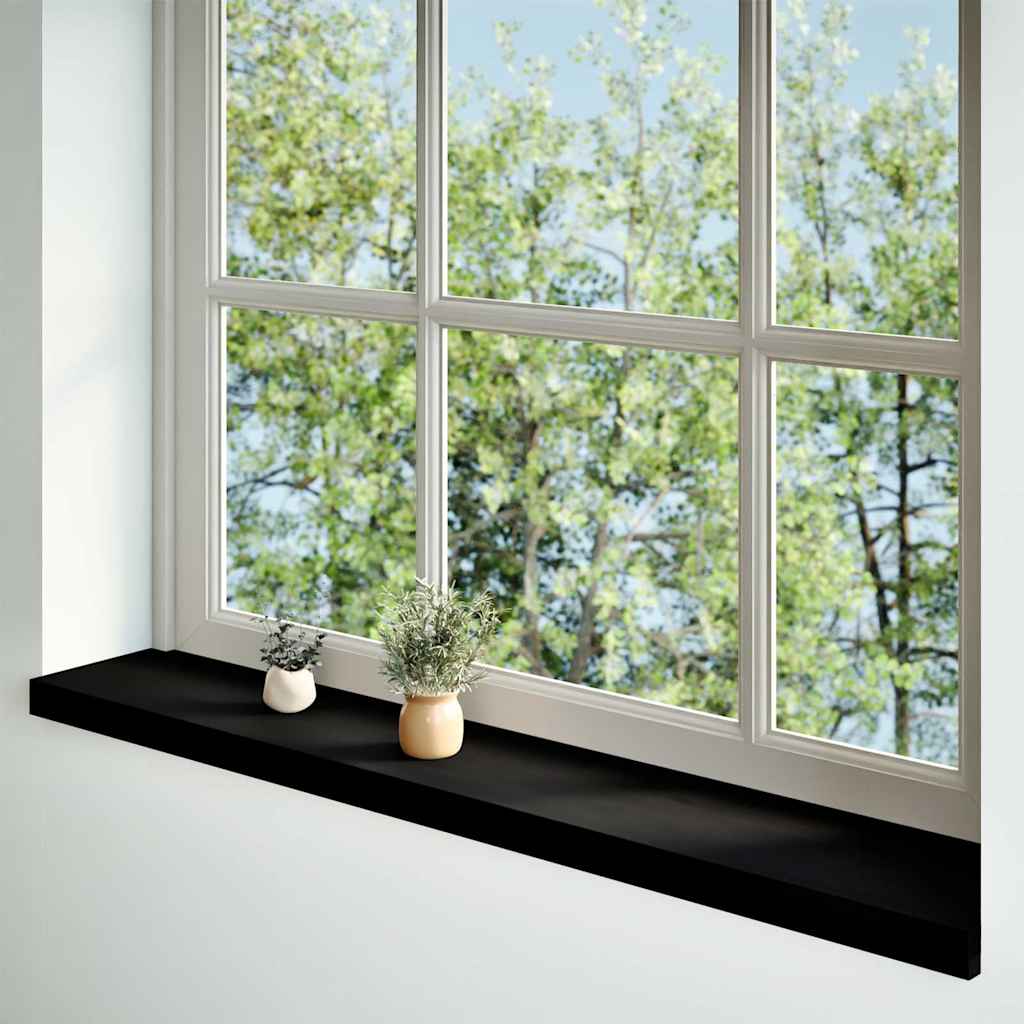 Vidaxl Windows Sills 2 szt. 160x20x2 cm lite drewno drewniane ciemnobrązowe