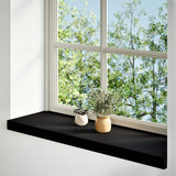 VidaXL window sills 2 st 70x25x2 cm solid oak wood dark brown