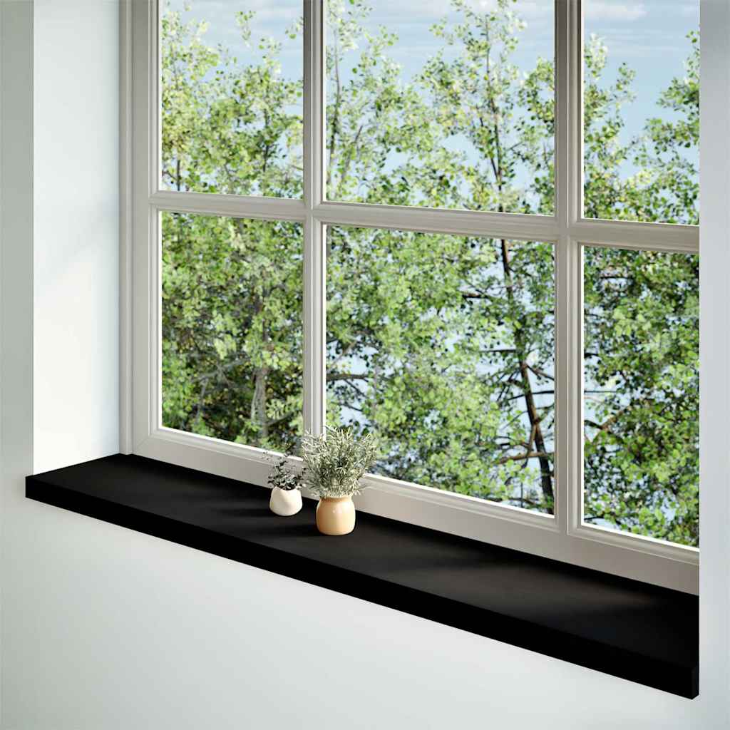 Vidaxl Window Sills 2 PCS 140x25x2 cm Solid eik mørkebrun