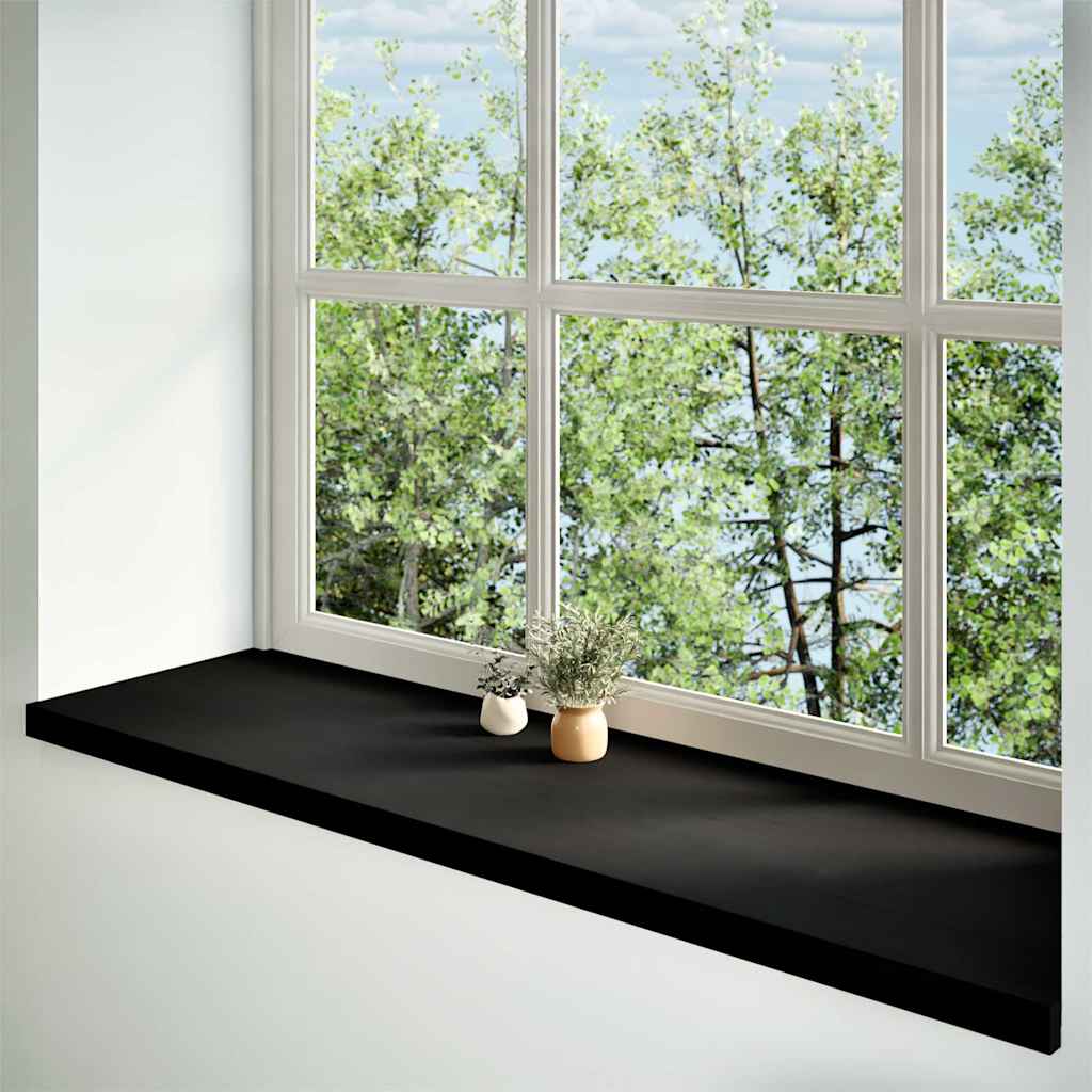 Vidaxl Window Sills 2 PCS 140x40x2 cm Solid eik tre mørkebrunt