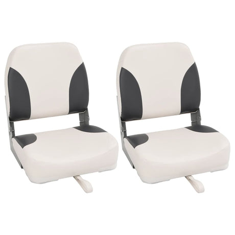Vidaxx boat chairs 2 pcs foldable with high backrest 41x36x48 cm