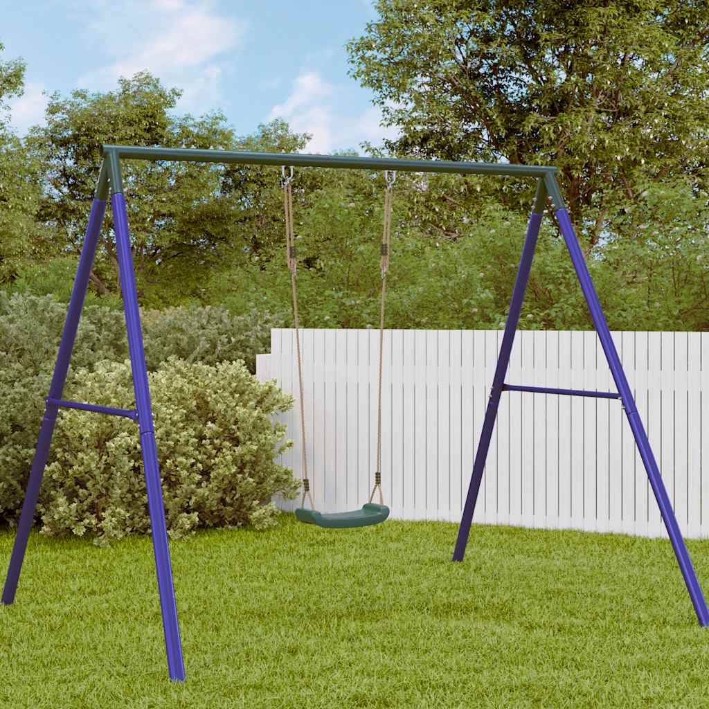 Vidaxl Swing Seat For Children 1-Person Justerbart repgrönt