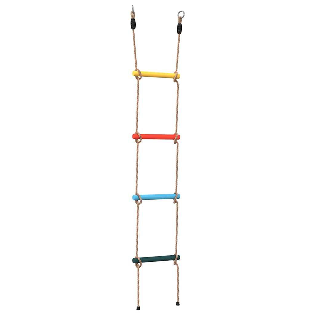 Escalera de cuerda de Vidaxl para niños con 4 deportes multicolores