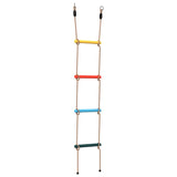 Vidaxl Rope Scala per bambini con 4 sport multilorati