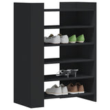 Vidaxl Shoe cabinet 74.5x37.5x100 cm Properted Wood Black