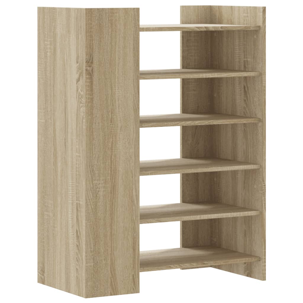 Vidaxl Cabinet da scarpe 74.5x37.5x100 cm Colore in rovere di legno trasformato in legno