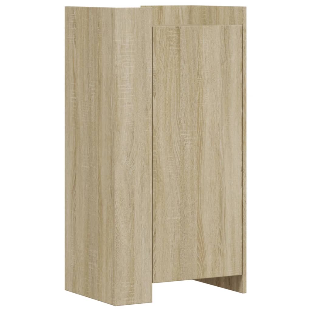 VIDAXL -Schuhschrank 52x37.5x100 cm propertiertes Holz Sonoma Eiche gefärbt