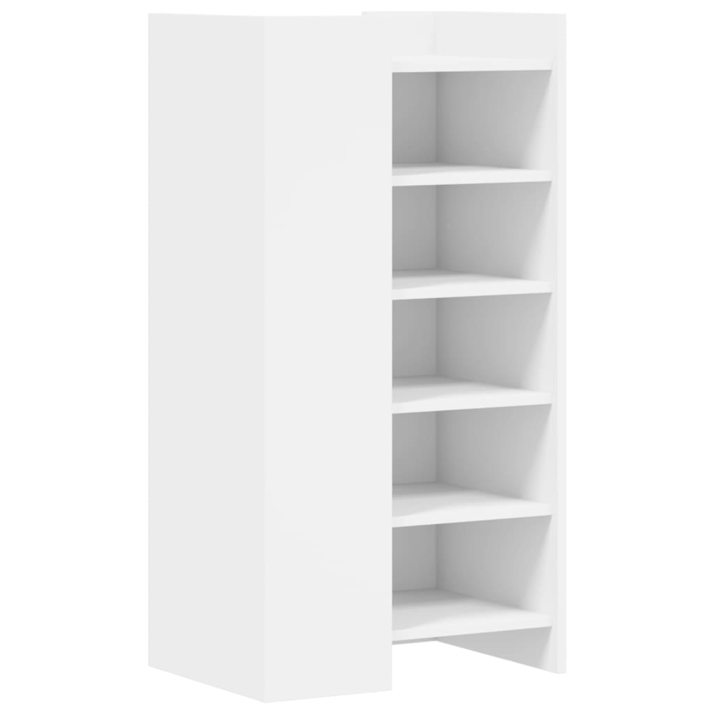 VidaXL Shoe cabinet 52x37.5x100 cm processed wood white