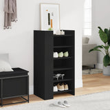 Vidaxl Cabinet da scarpe 52x37.5x100 cm Proprieted Black