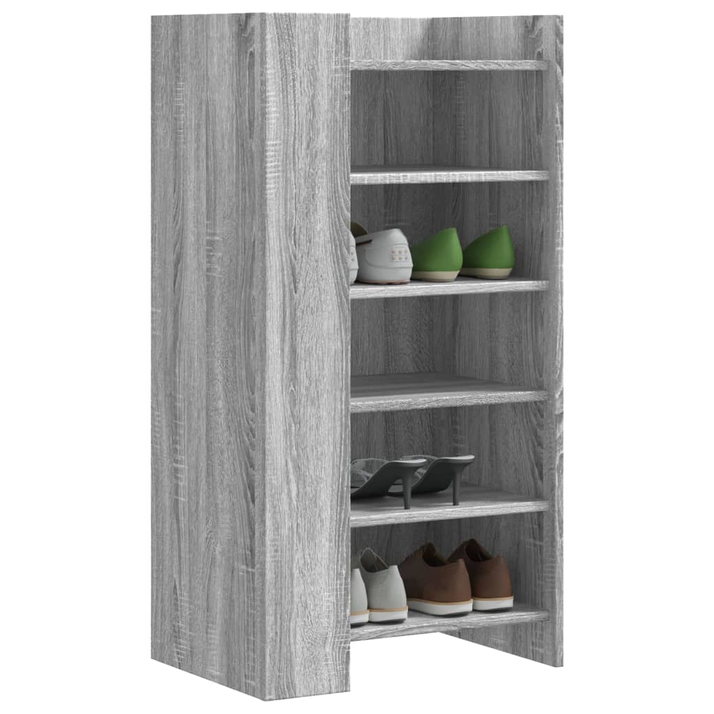 Armoire à chaussures Vidaxl 52x37.5x100 cm Proserted Wood Grey Sonoma Oak