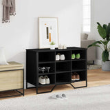 VidaXL Shoe cabinet 90x38x61.5 cm Properted Wood Black