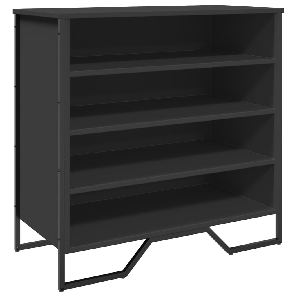 Kabinet boty Vidaxl 80x38x78 cm Provdané dřevo černé