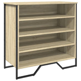 VidaXL shoe cabinet 80x38x78 cm processed wood sonoma oak colored