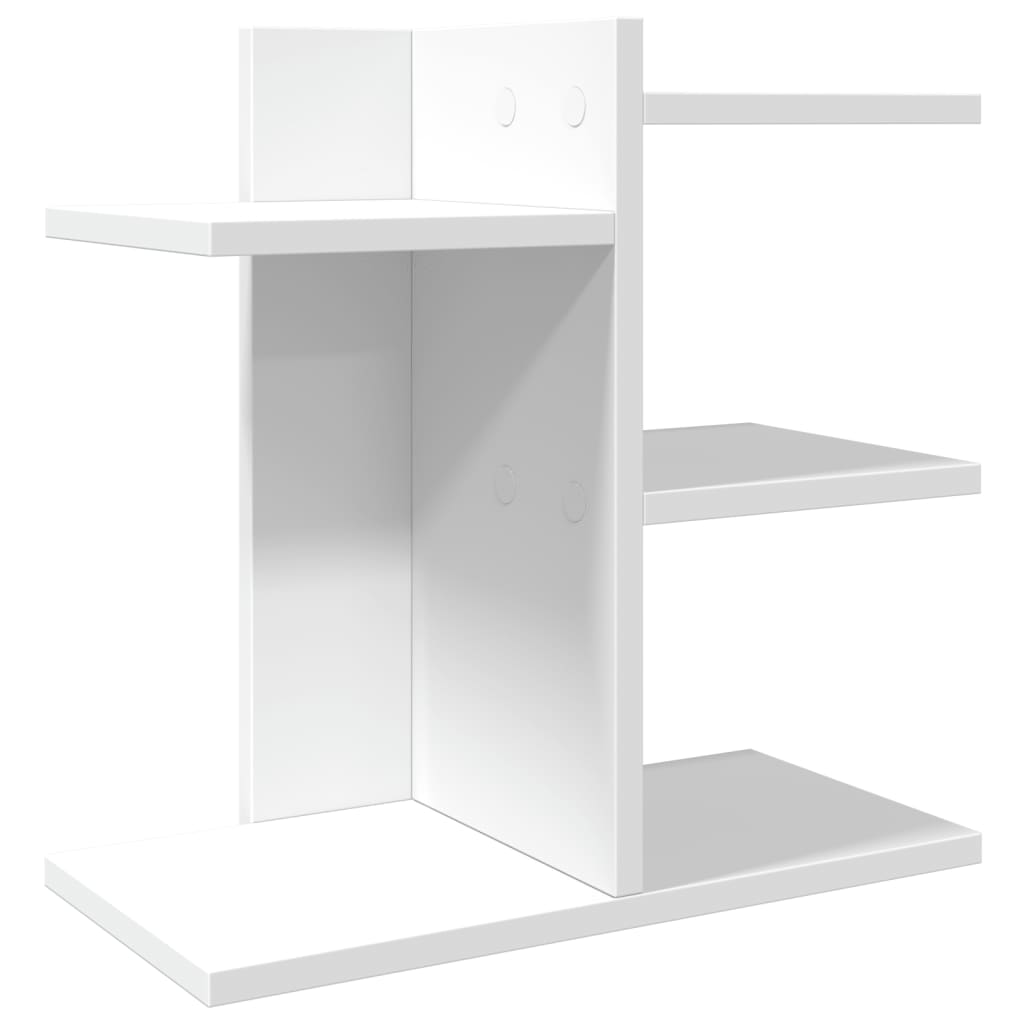 Vidaxl Bureau Organizer 42x21.5x42 cm Bianco in legno elaborato