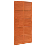 Puerta corredera de Vidaxl 100x208 cm de pino sólido marrón