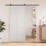 Vidaxl Porte coulissante 90x208 cm en pin massif blanc