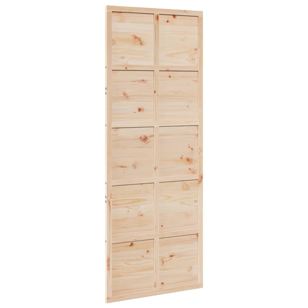 Vidaxl Gliding Porte 80x208 cm Pine solide