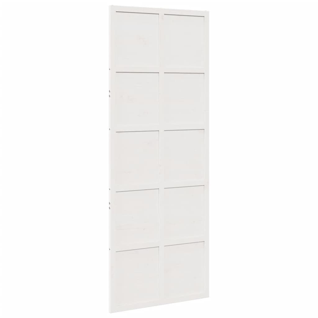 Puerta corredera Vidaxl 80x208 cm de pino sólido