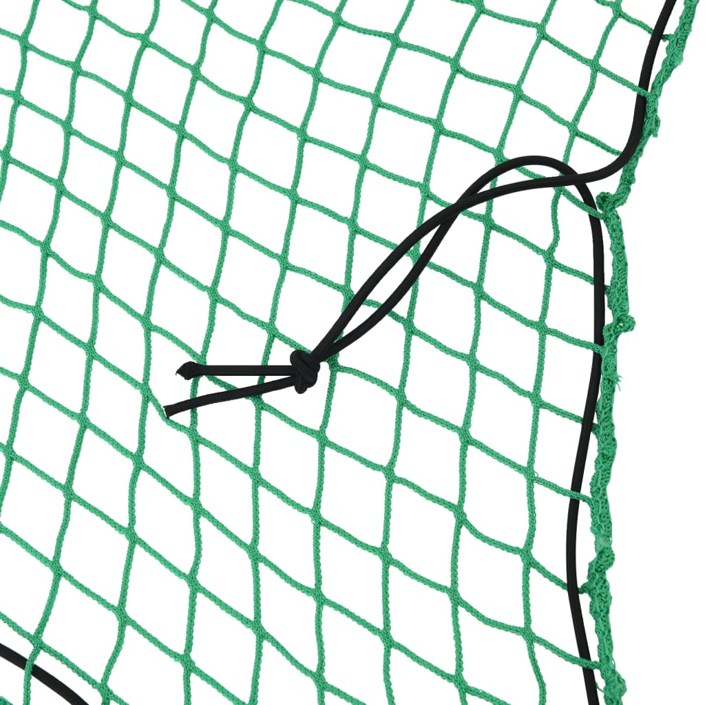 VidaXL Aanhangwagennet elastisch touw 2,2x1,5 m polypropeen groen