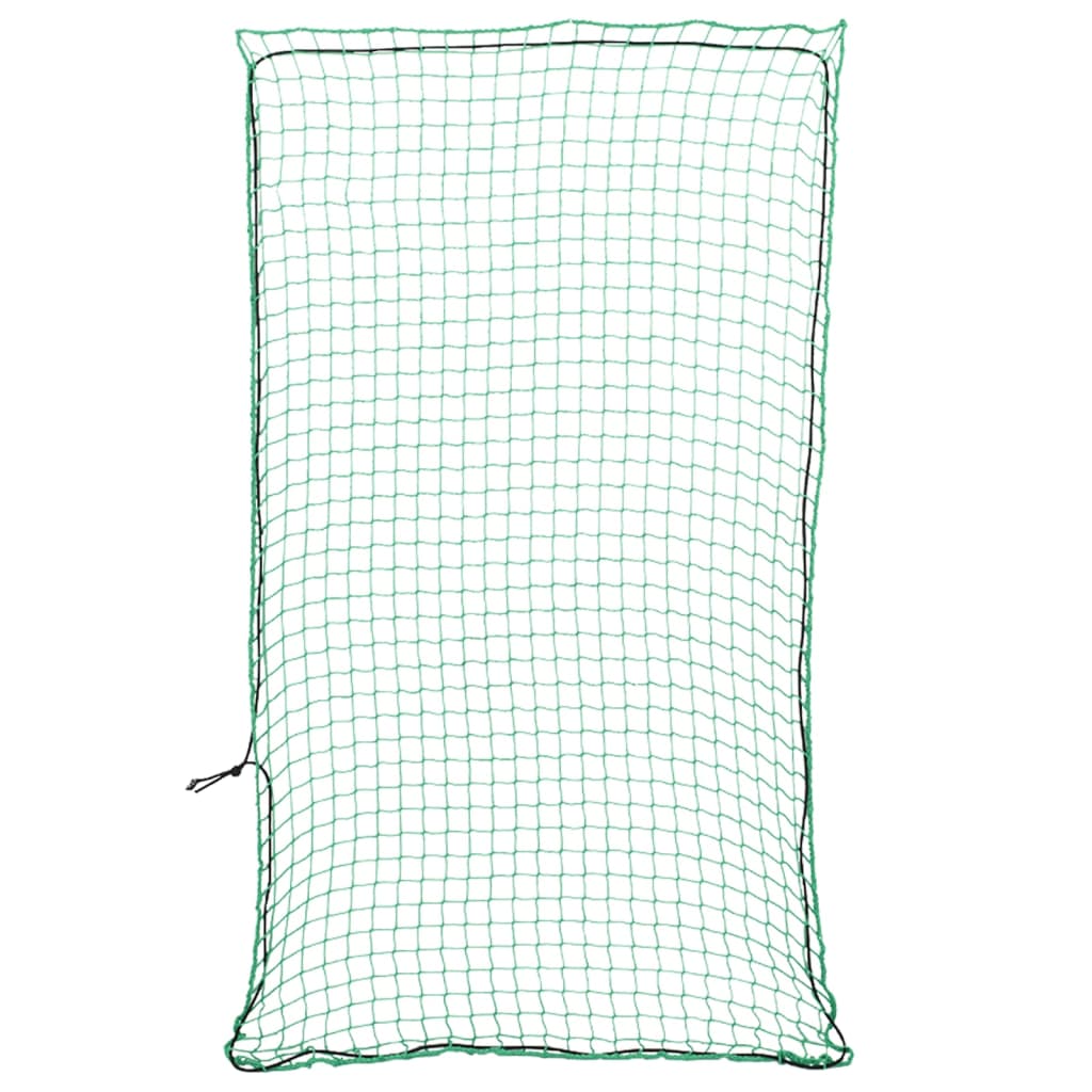 VidaXL Aanhangwagennet elastisch touw 3,5x2 m polypropeen groen