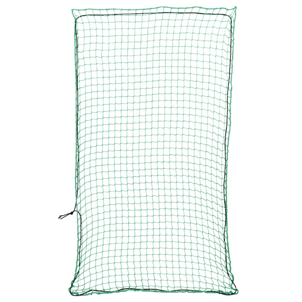 VidaXL Aanhangwagennet elastisch touw 4,5x2,5 m polypropeen groen