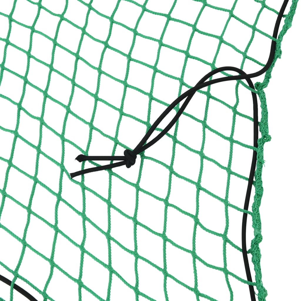 VidaXL Aanhangwagennet elastisch touw 6x3,5 m polypropeen groen