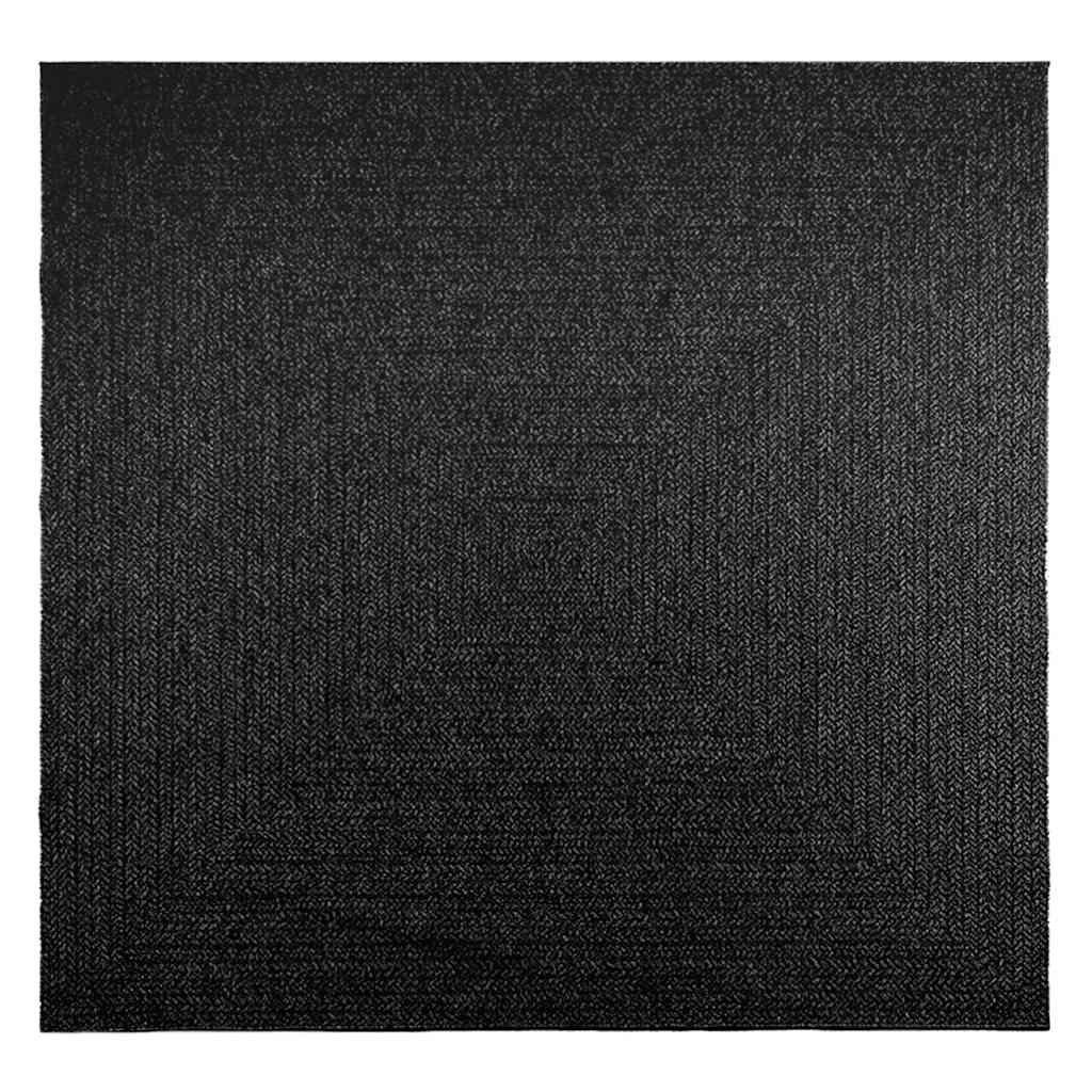 Vidaxl Rug Zizur dentro y fuera de 240x240 cm de yute mirada antracita