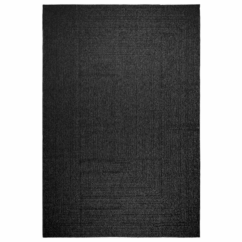 Vidaxl Rug Zizur dentro y fuera de 240x340cm de yute mirada anthracita