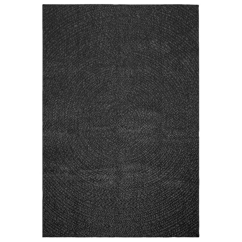 Vidaxl rug Zizur inside and outside 140x200cm jute look anthracite