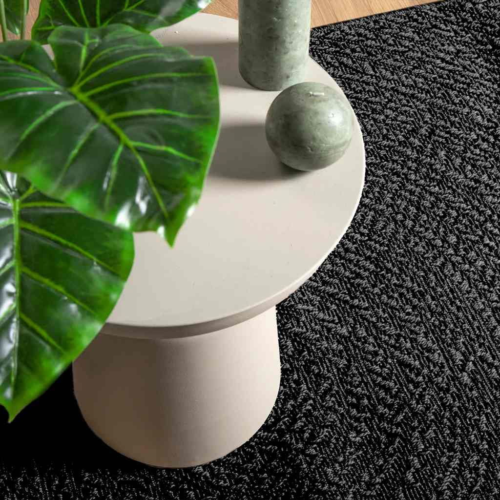 Vidaxl rug Zizur inside and outside 160x230cm jute look anthracite