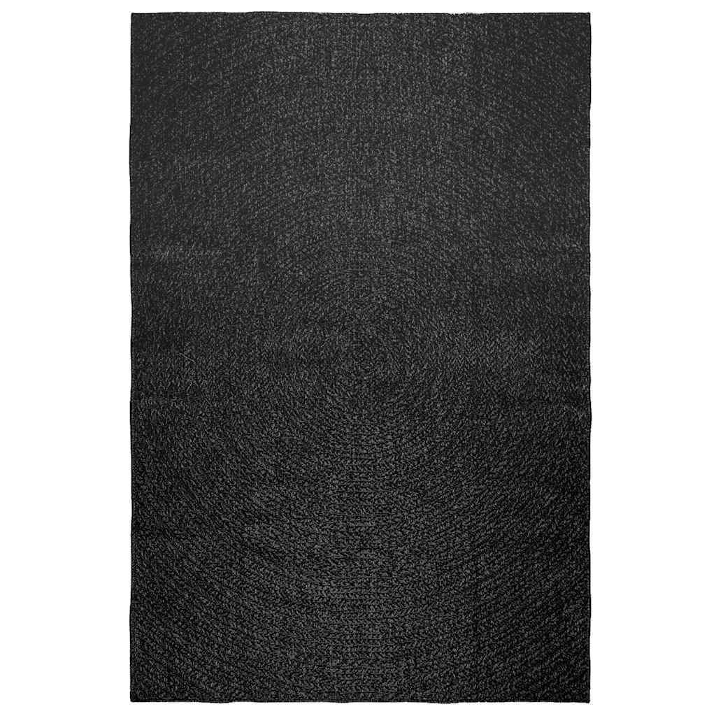 Vidaxl rug Zizur inside and outside 160x230cm jute look anthracite