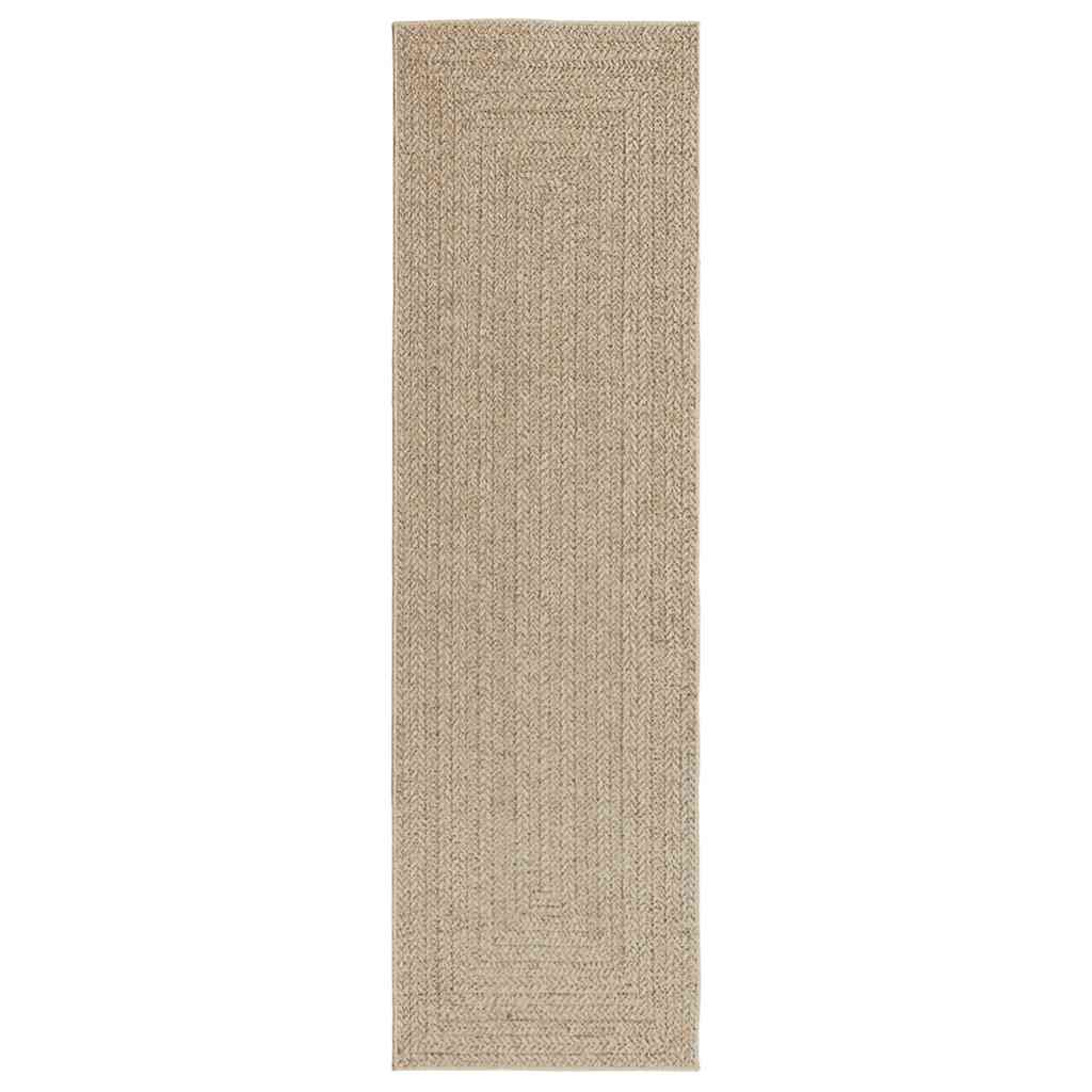 Vidaxl -mattan zizur beige inom och utanför 80x250 cm jute look