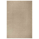 Vidaxl vloerkleed zizur beige binnen en buiten 200x290 cm jute look