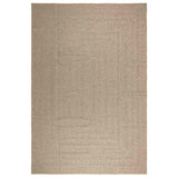 Vidaxl Rug Zizur Beige inden for og uden for 240x340 cm jute look