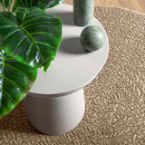 Vidaxl Rug Zizur Beige inni og utenfor Ø 120 cm jute utseende