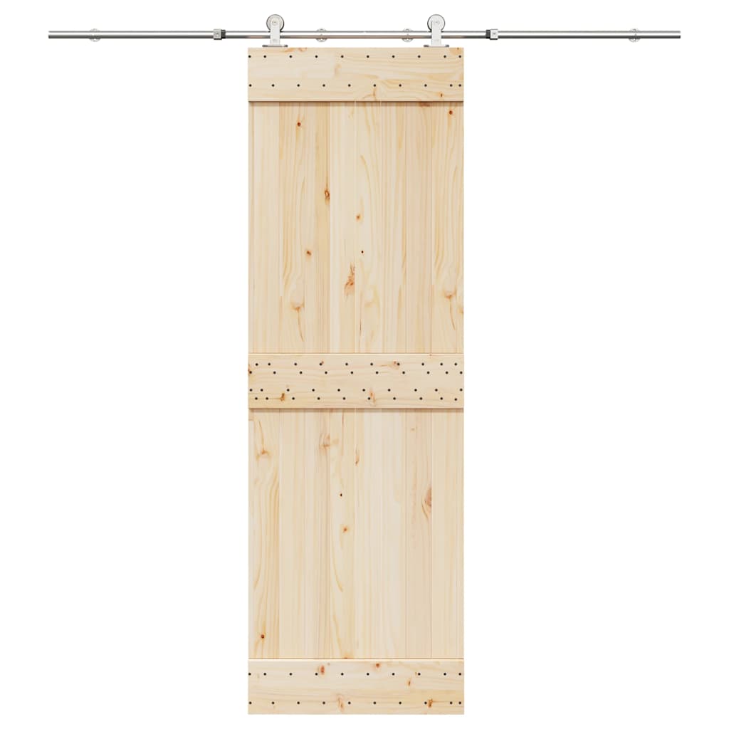 Vidaxl Schiebetürteile Set 200 cm Edelstahl Silberfarbe