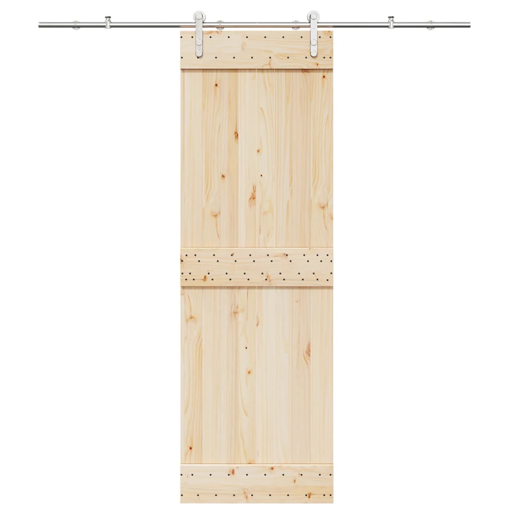 Vidaxl Schiebetürteile Set 200 cm Edelstahl Silberfarbe