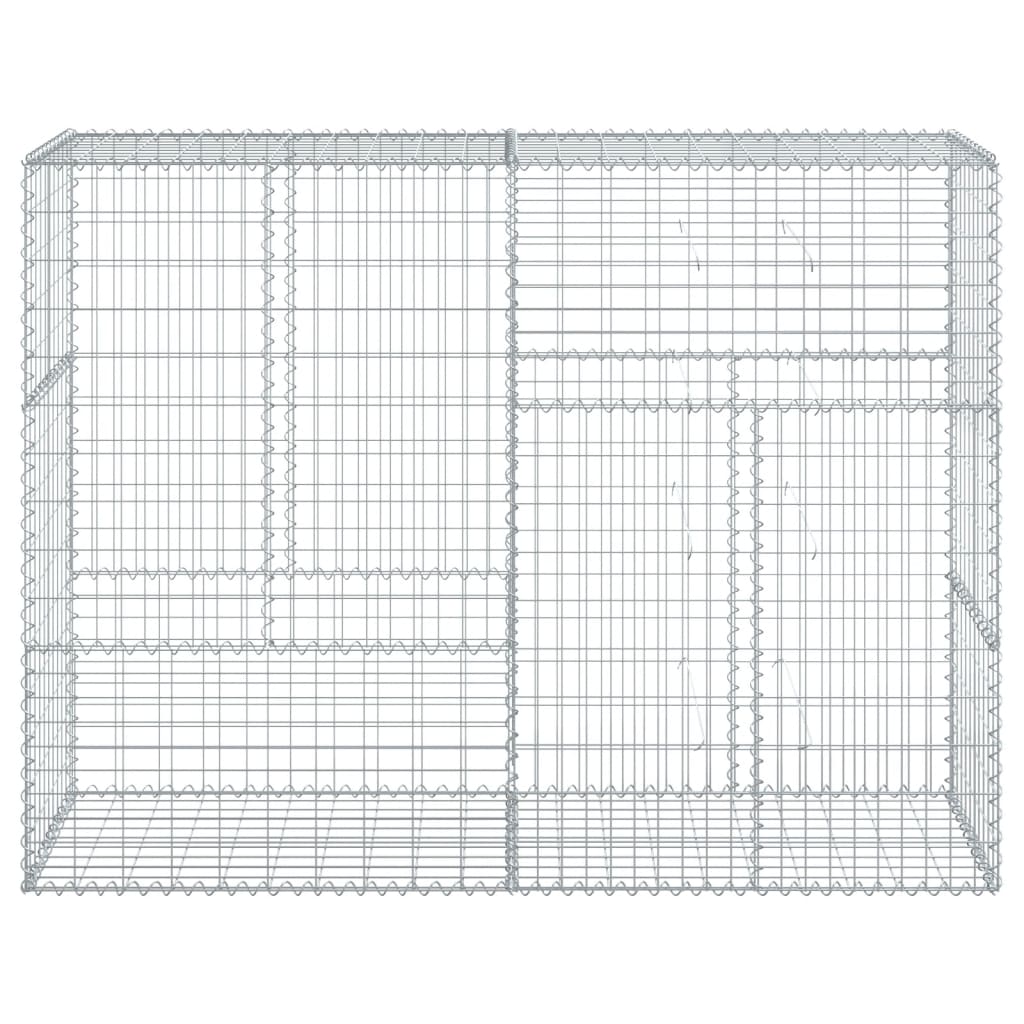 Vidaxl Schanskorf 200x50x150 cm verzinktes Eisensilber gefärbt