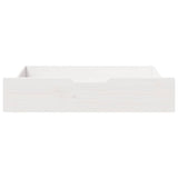 Vidaxl Lames de lit 2 ST 80x55x16 cm Pine solide blanc