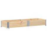 Vidaxl palletopzetrand 150x50 cm massief grenenhout