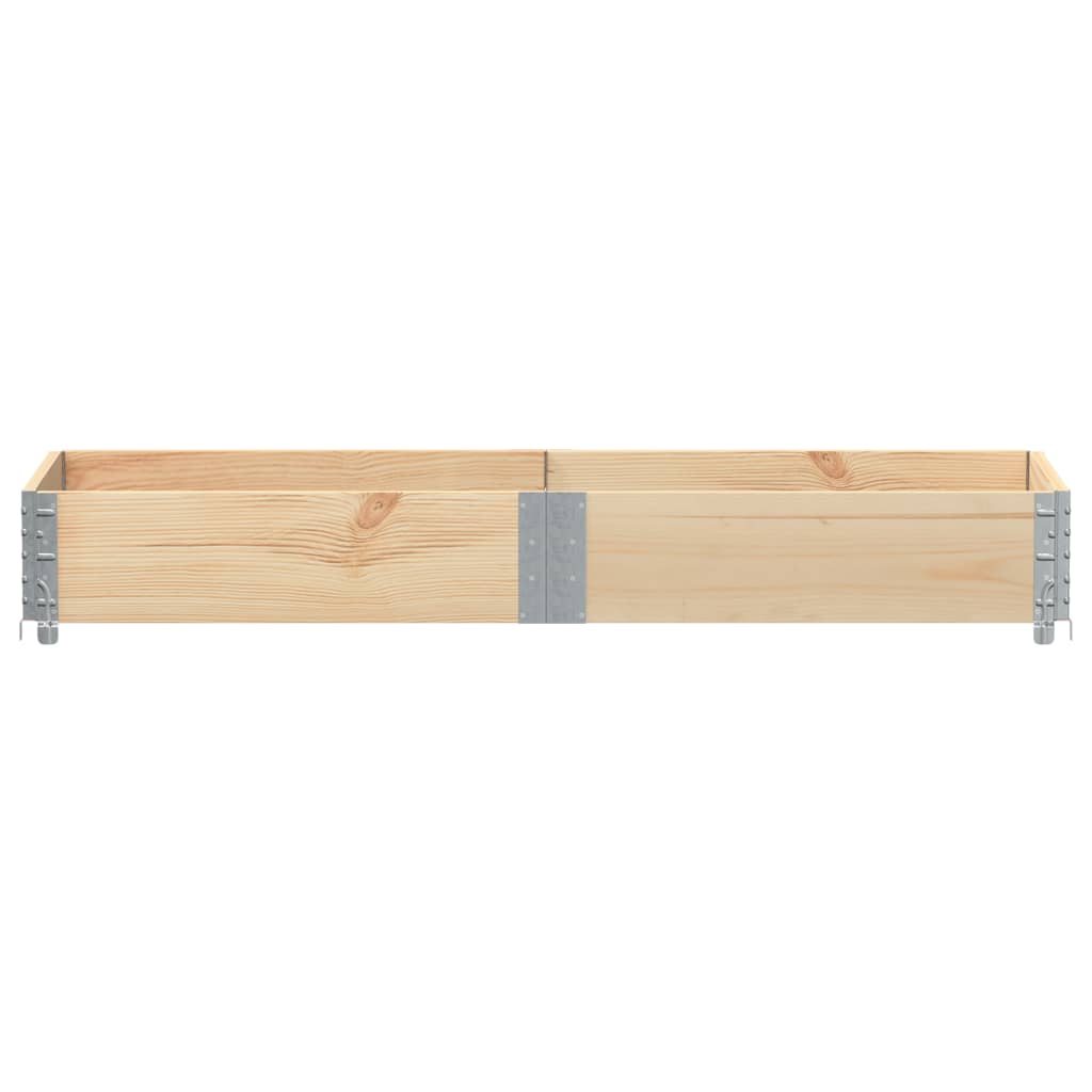 Vidaxl palletopzetrand 150x50 cm massief grenenhout