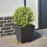 Vidaxl plantenbak 30x30x30 cm staal zwart