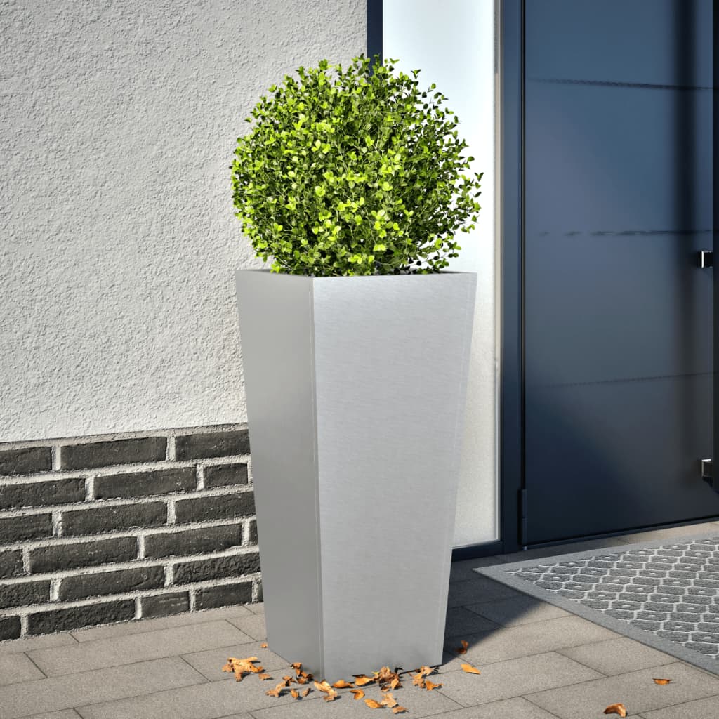 Vidaxl plantenbak 35x35x75 cm gegalvaniseerd staal