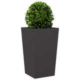 Vidaxl plantenbak 45x45x75 cm staal zwart